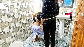 Step Brother And Step Sister Fucking In The Toilet