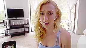 Step brother blackmails Step sister to fuck and creampie her