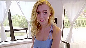 Step brother blackmails Step sister to fuck and creampie her