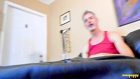 Step daddy Richard Lennox smokes while taunting his stepson