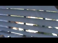 Step mom tanning naked