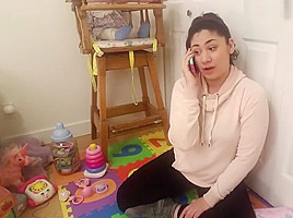 Step mommy On The Phone