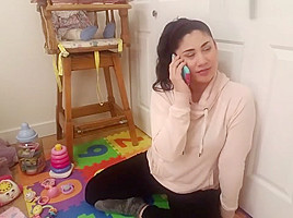 Step mommy On The Phone