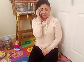Step mommy On The Phone