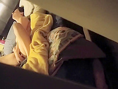 Step sister caught flicking the bean
