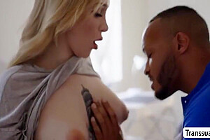 Stepbro Enjoys Banging The Ass Of Her Busty Trans Stepsis