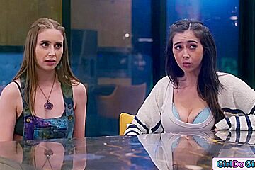 Stepsisters Are Gonna Fuck Their Stepmom With Mellanie Monroe, Chloe Surreal And Laney Grey