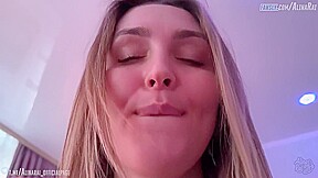 Stepson During A Family Trip To Relatives Fucks His Stepmother In A Hotel And Cums In Her Mouth