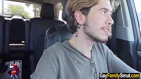 Stepson Finds Out Papa Visits Glory Hole