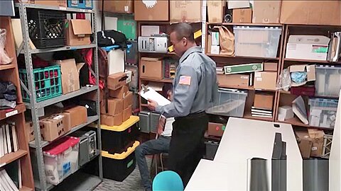Straight Black Twink With A Huge Cock Fucked By Gay Loss Prevention Officer