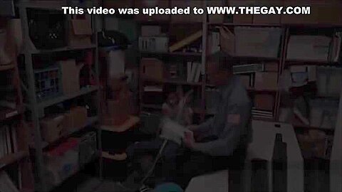 Straight Black Twink With A Huge Cock Fucked By Gay Loss Prevention Officer