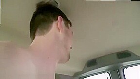 Straight cums quick gay blowjob Ass Pounding On The Baitbus!