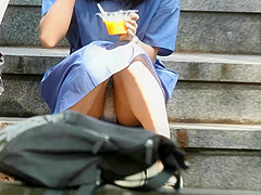 Street Sitting Upskirt Japanese