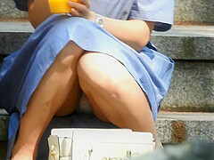 Street Sitting Upskirt Japanese