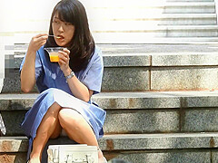 Street Sitting Upskirt Japanese