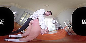 Strict Principles: Naughty Schoolgirl Spanked And Fucked