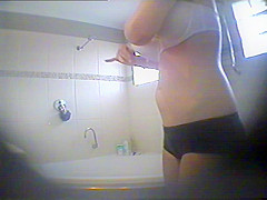 Stripped in front of camera