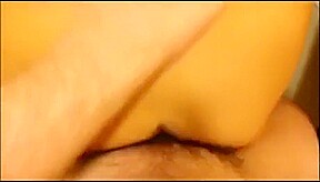 Submissive asian college girl does ass to mouth with facial homemade