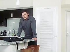 Submissive woman handcuffed and dominated by younger guy please comment