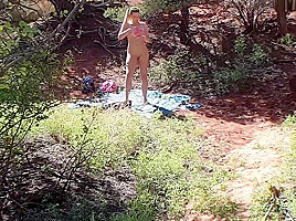 Sucked and Fucked while Camping with my Step-sister