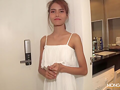 Super Skinny Thai Twat Gets Knocked Up At Work