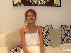 Super Skinny Thai Twat Gets Knocked Up At Work