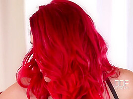 Superb Buxom Milf Sinful In Scarlet! With Paige Delight