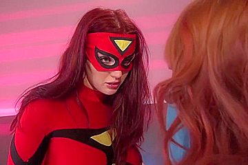 Superheroine Spider Woman Captured And Turned Into Lesbian