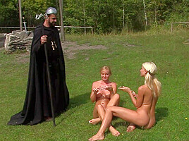 Sweet Blonde Lesbians Having Outdoor Sex - NaughtyGirls