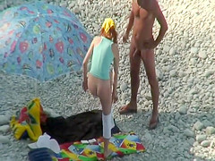 Sweet ass of a tall nudist girl