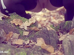 Take Off My Halloween Costume Jeny Smith Gets Naked In Forest