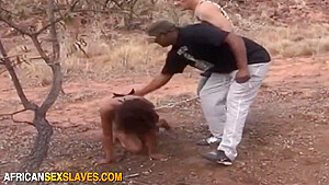 Taking My Black Wild Whore For A Walk In The Park And Hardcore Fucking Outdoor