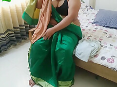 Tamil Hot Aunty Doing Laundry In Bed When Neighbor Guy Saw Her & Fucked Big Ass - Desi Sex