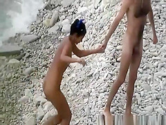 Tanned nudist fucked by big cock