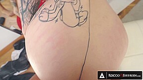 Tattooed Babe Eden Ivy Gets Her Mouth Fucked Until She Gets All The Cum