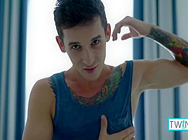 Tattooed Boy Noah Fucks His Ass With Dildo And Does Self Penetration! 10 Min
