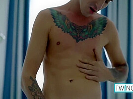 Tattooed Boy Noah Fucks His Ass With Dildo And Does Self Penetration! 10 Min