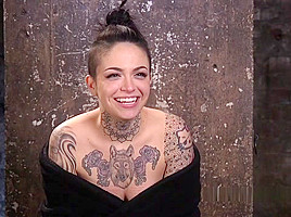 Tattooed Slut Got Flogging