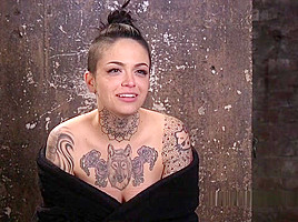 Tattooed Slut Got Flogging