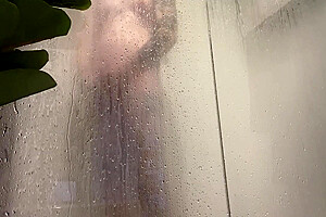 Tattooed Trans Girl Plays With Herself In The Shower 13 Min