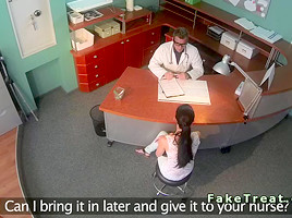 Tattooed back patient fucked in fake hospital