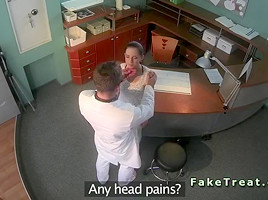 Tattooed back patient fucked in fake hospital