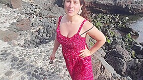 Teacher Flash Big Tits Ass Pussy On Sex Education Lesson On The Beach!