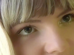 Teenie swallowing cum outdoor doggy fucking old cock