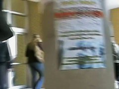 Tempting behinds captured in a street candid video