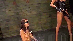 Tender Kendra Cole dominated by sadistic babe and her toys