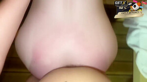 The Husband Went To The Store And His Friend Fucked His Pregnant Wife In The Sauna!