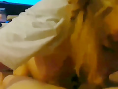 The Slut Scarlett sucks cock POV