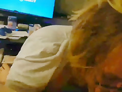 The Slut Scarlett sucks cock POV