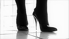 The Sound of Heels #3 - Metal Tip Heels on Tiles [ASMR - Tapping 'n' Shoepl